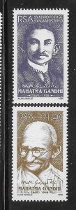 South Africa 1995 Mahatma Gandhi Sc 918-919 MNH A2839