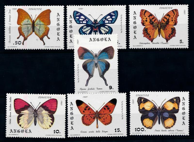 [75569] Angola 1982 Butterflies Papillons  MNH