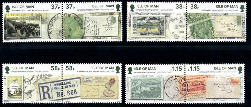 Isle of Man --2011- Internment Postal History  MNH  set # 1448-1451