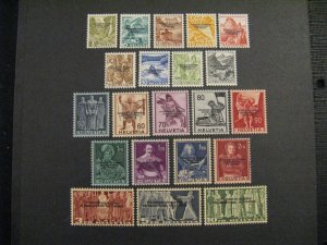 Switzerland #3O62-82 mint hinged  b23.6 41