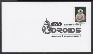 US 5578 Star Wars Droids BB-8 BWP FDC 2021