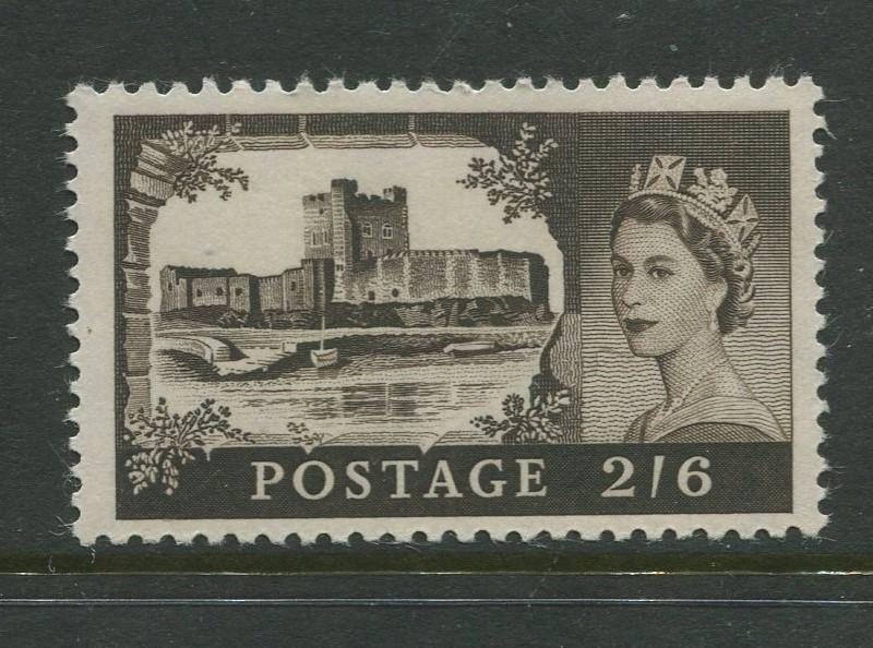 STAMP STATION PERTH Great Britain #525 QEII Castle Definitive Used CV$0.40.