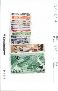 Germany: Saar Sc # 175 - 187 MH (57261)