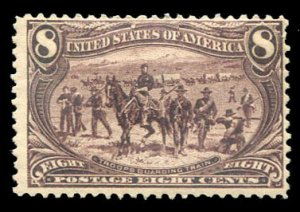 United States, 1898 Trans-Mississippi Issue #289 Cat$140, 1898 8c violet brow...