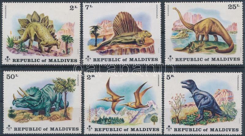 Maldives stamp Dinosaur set MNH 1972 Mi 401-406 A WS194942