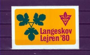 Denmark, 1980 issue. Scout label. ^