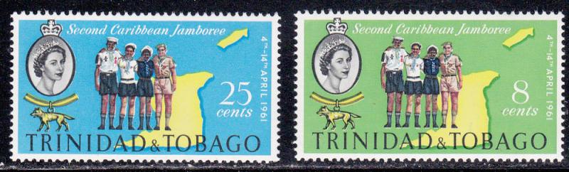 Trinidad & Tobago # 103-104, Scouts, Mint NH