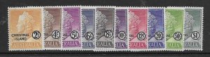 Christmas Island 1-10  1958  set 10  VF NH