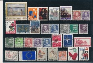 D376278 Denmark Nice selection of VFU Used stamps