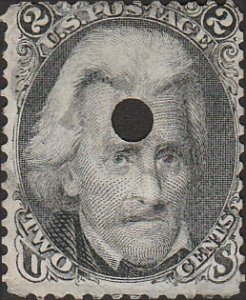 # 73 Black Used FAULT Revenue Punch Cancel Andrew Jackson