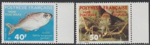 EDSROOM-16324 French Polynesia 532-533 MNH Complete Fish & Crab