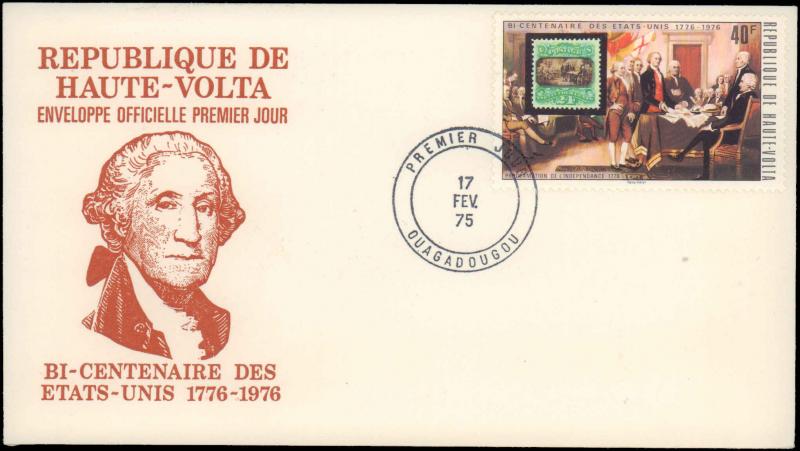 Upper Volta, Worldwide First Day Cover, Americana