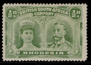 RHODESIA GV SG119, ½d yellow-green, M MINT. Cat £20.