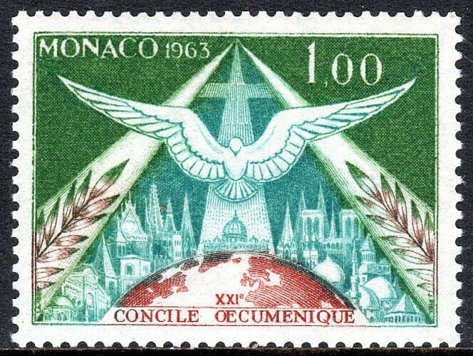 Monaco 543,MNH.Holy Spirit over St Peter's Council of Roman Catholic Church,1963