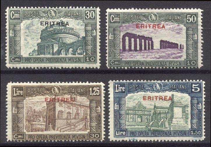 ERITREA #B29-32 MInt - 1930 Buildings Set