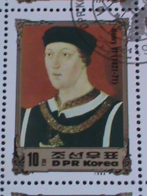 ​KOREA STAMP:1984 KINGS & QUEENS OF GRATE BRITAIN   CTO FULLI SHEET