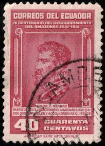 ✔️ ECUADOR 1942 - GONZALO PIZARRO -  SC. 401 (o) [035]