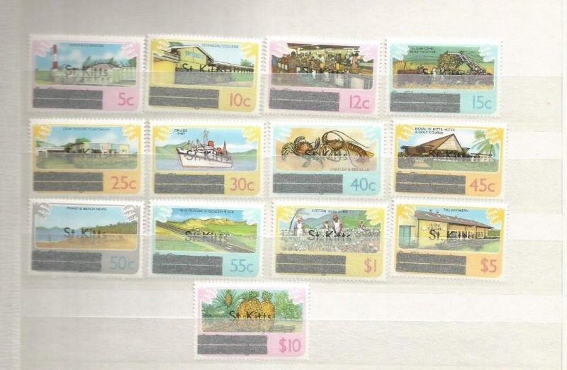 ST KITTS SCOTT 25-37 MNH 