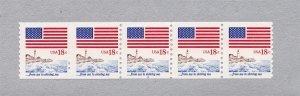 PNC5 18c Flag 4 US #1891 MNH F-VF