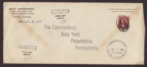 US Navy Department 1939 Solo Use Prexy # 10 Size Cover
