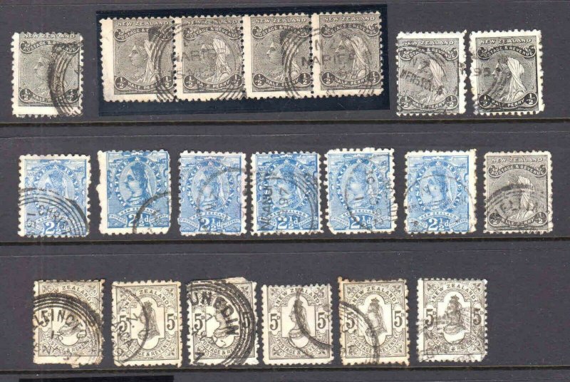 NEW ZEALAND 67A-69 SPECIALIST CANCELS $270 MINIMUM SCV COLLECTION LOT