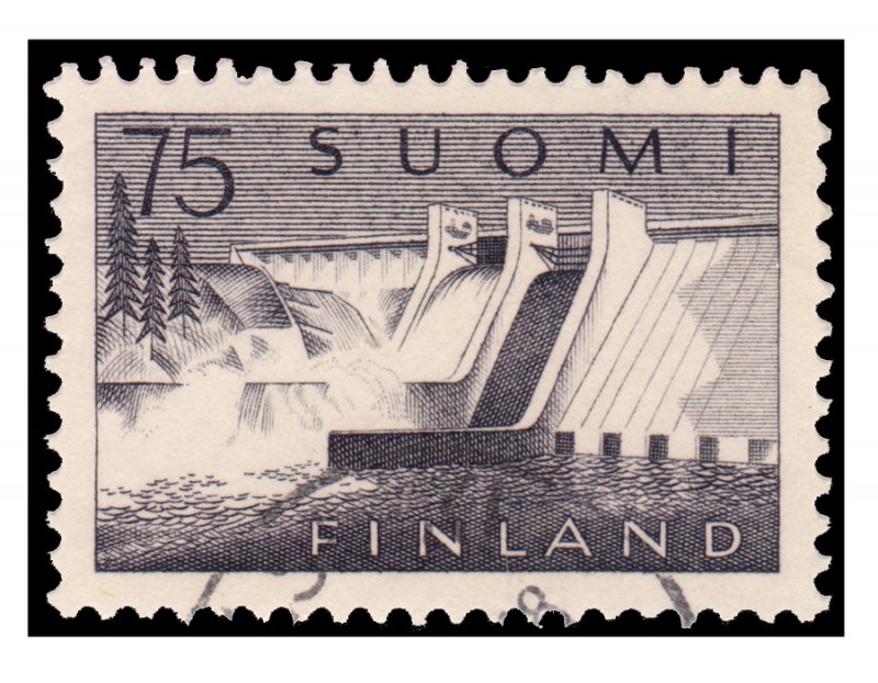 FINLAND STAMP 1959. SCOTT # 363. USED