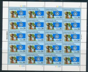 USA 1992 COMMONWEALTH OF THE NORTHERN MARIANA ISLANDS SHEET MNH  