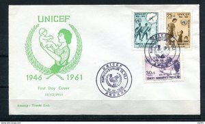 Turkey 1961 FDC Cover UNICEF Special cancel 13034