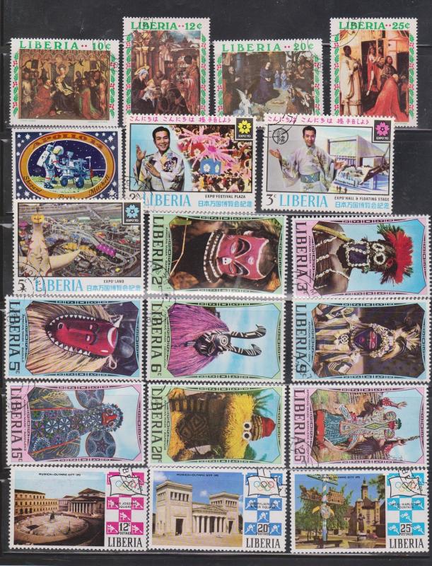 LIBERIA - Collection Of Mostly Used Stamps - Good Value - CV $65.00