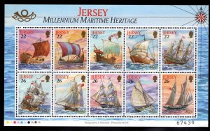 Jersey Scott 950b MNH**  Maritime Heritage souvenir sheet