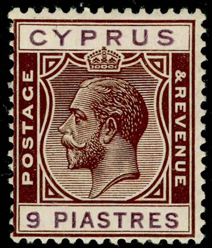 CYPRUS SG113, 9pi brown & purple, LH MINT.