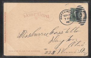 Just Fun Cover #300 on WHEELINC VA SEP/7/1906 postal card (my1427)