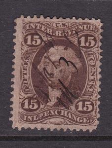 United States 15 cent Internal Revenue Inland Exchange stamp used VGC