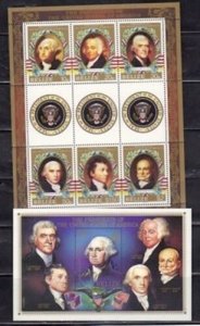 Belize 815-16 US Presidents Mint NH