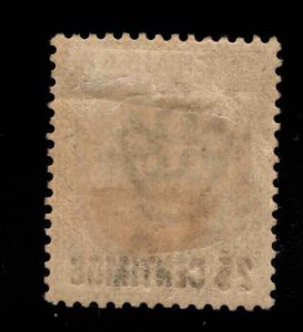 Gibraltar Scott 24 MH* surcharged stamp