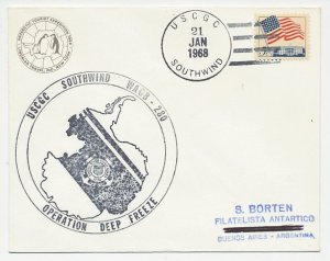 Cover / Postmark USA 1968 Antarctic Expedition
