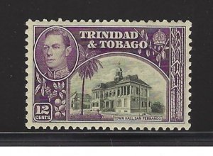 TRINIDAD & TOBAGO #57 VARIETY, SG#252 MINT, VF, LH - BLACK & PURPLE