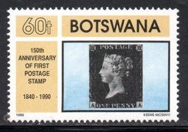 Botswana - 1990 Anniversaries 60t Penny Black MNH** SG 689