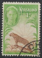 Nyasaland SG 160  SC# 84  Used   Protectorate Symbol Lion   see details 