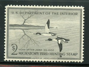 UNITED STATES SCOTT#RW23 $2 DUCK VF  MINT NEVER HINGED ORIGINAL GUM