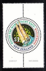 New Zealand 1994 MNH #1198 $1 Endeavour Whitbread Trans-Global Yacht Race rou...