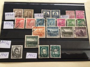 Chile 1931 to 1952  used stamps  A12690