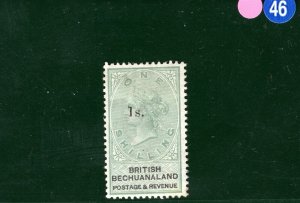 BRITISH BECHUANALAND QV Stamp SG.28 1s/1s Green (1888) Mint MM Cat £250 PIBLUE46