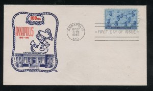 US 935 M=21 Navy Issue Sailors Cachet Craft cachet FDC Addr