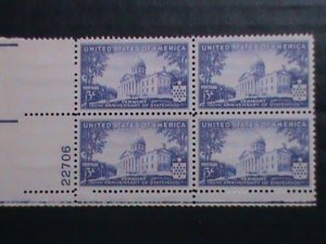 ​UNITED STATES-1941-SC#903  MONTPELIER-VERMONT CAPITAL -MNH PLATE BLOCK OF 4