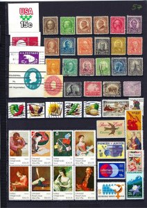 JASTAMPS:  Nice Vintage US Old  Stamp  LOT Collection, see scan