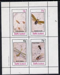 Staffa 1982 Insects perf  set of 4 values (10p to 75p) un...