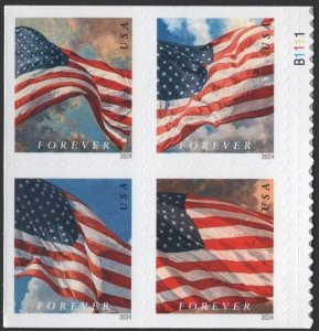 SC#5887-5890 (Forever) Flags: BCA Booklet Block of Four (2024) SA