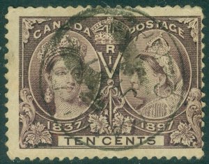 EDW1949SELL : CANADA 1897 Scott #57 VG-F, Used. Light creases. Catalog $120.00.