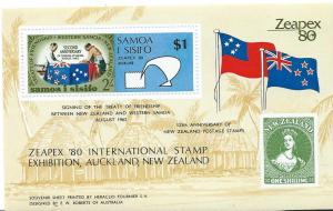Samoa #533 $1.00 ZEAPEX '80 Souvenir Sheet (MNH) CV $2.00
